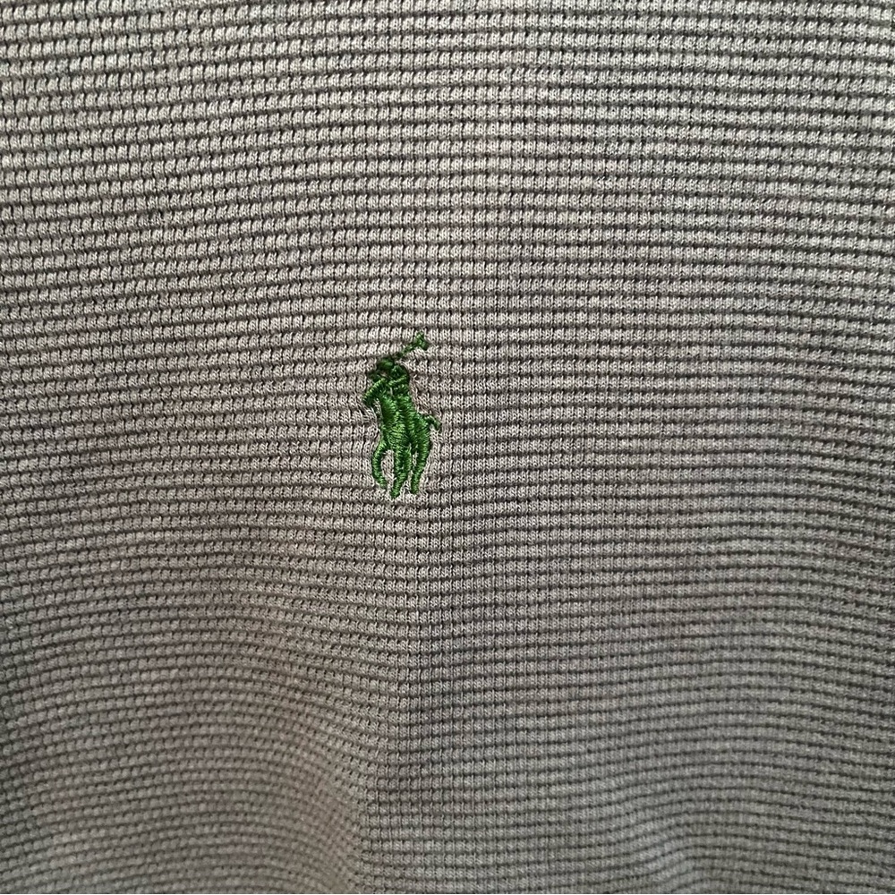 Polo by Ralph Lauren Men’s Blue Size M Short Sleeve Tee 100% Cotton Waffle Knit - Picture 3 of 6